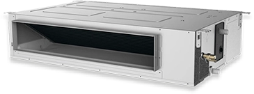 Unidade de ar condicionado de condutas CoolSmart de perfil compacto